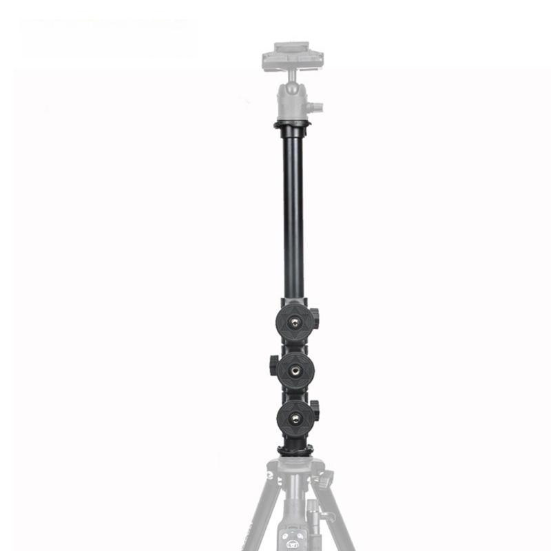 Adjustable Camera Phone Mount With Double Screw Adapters Lightweight Aluminum Tripod Extension Poles
