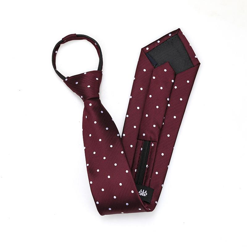 Black Zipper-Free Lazy Blue Men And Women Business Dress Interview To Work Groom Wedding Korean Version Narrow Tie