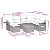 VidaXL Garden Lounge Set with Cushions 8 Pcs, Patio Sofas, Patio Furniture Set, Outdoor Furniture, Beige 3224680