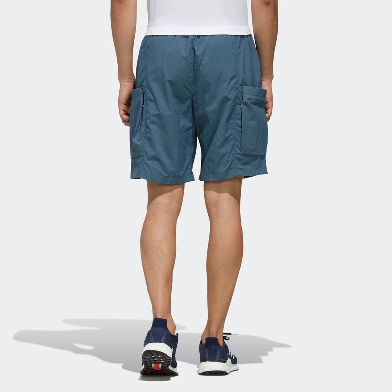 Adidas Tech Woven Shorts Men Bottoms Trace-Blue FM5403