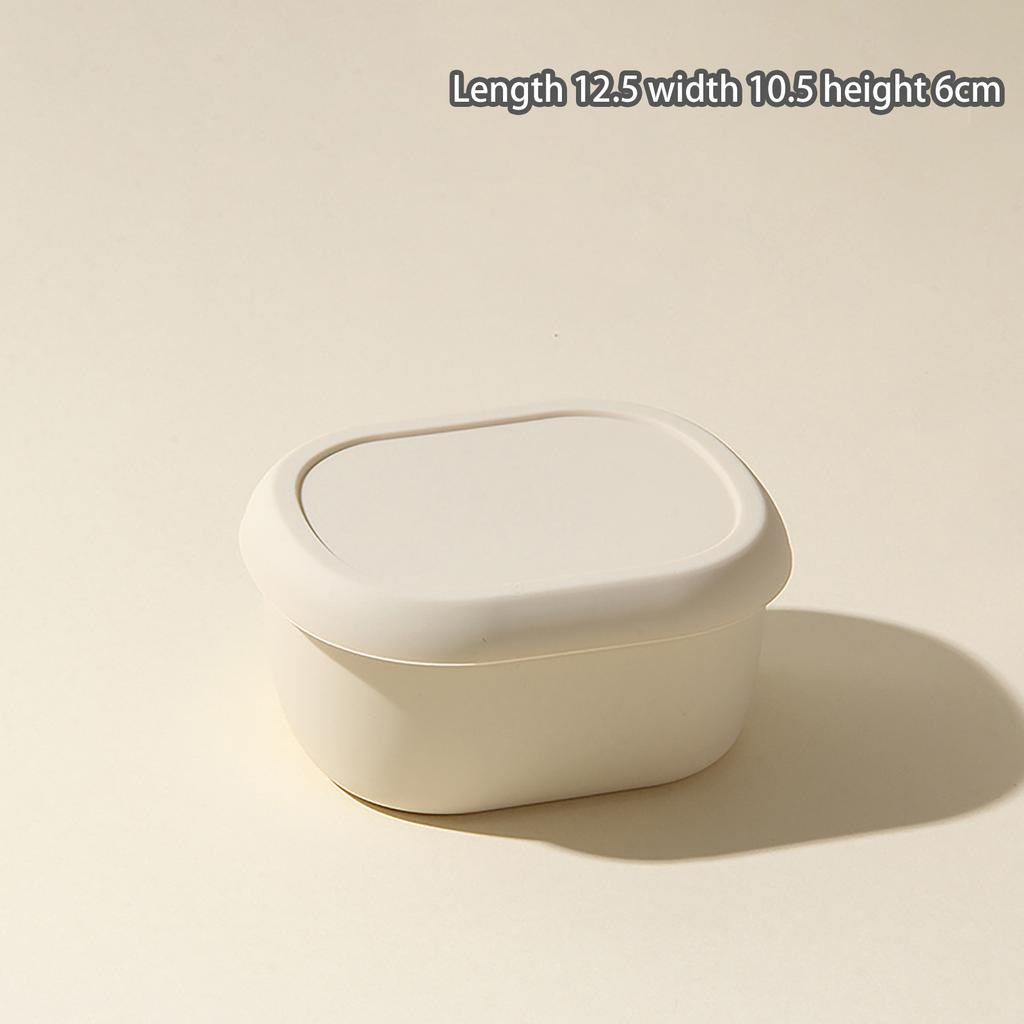 Food Safe Silicone Lunch Box with Sealed Lid 1/3Pcs 200/300/600ML Leak Proof Portable Container for Office Workers Travel