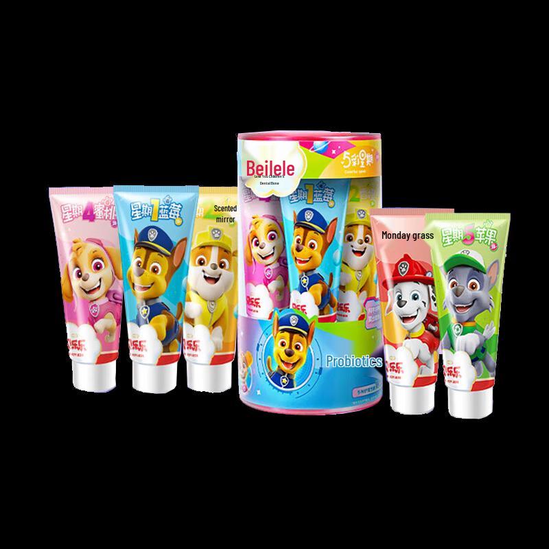 Leng Shuan Ling Paw Patrol Kinderzahnpasta 5-Farben Wochentags-Set