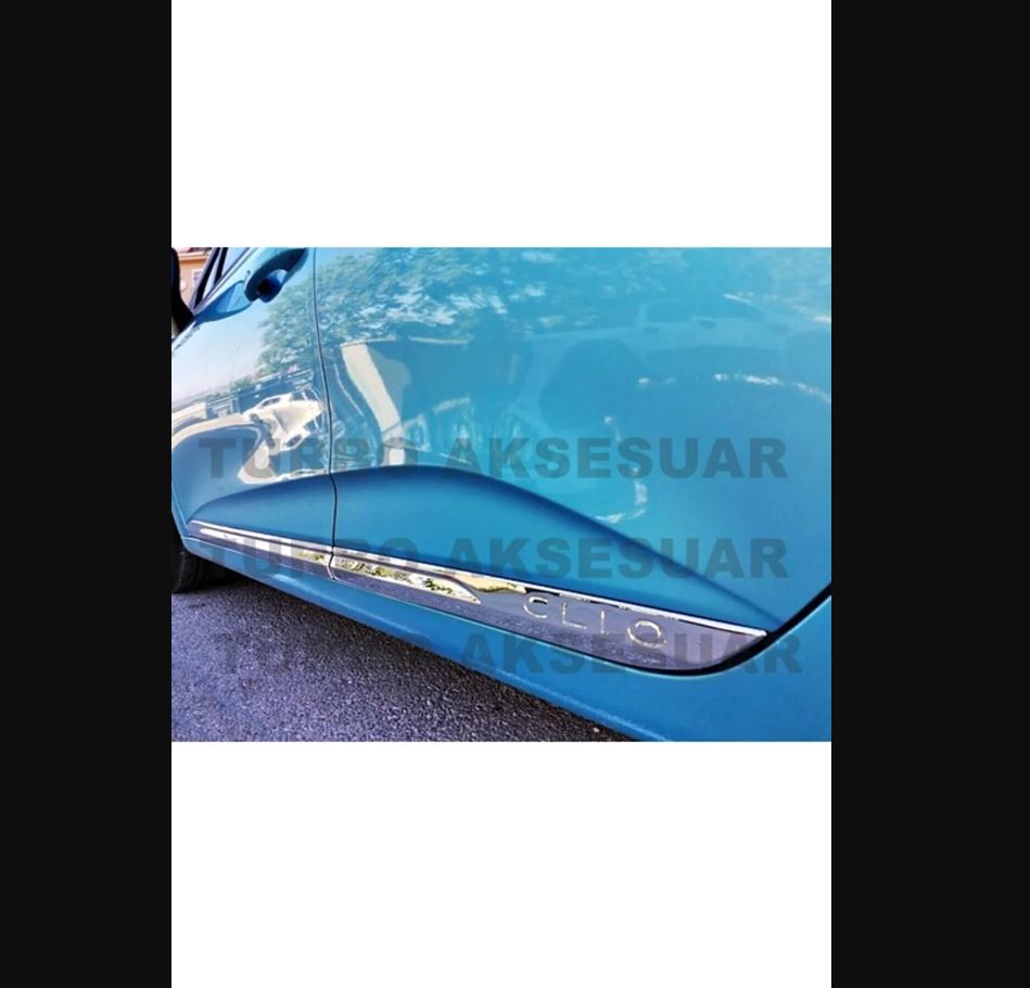 For Renault Clio 5 2019 To 2025 V Door Trim Chrome Lines 4 Pieces Premium