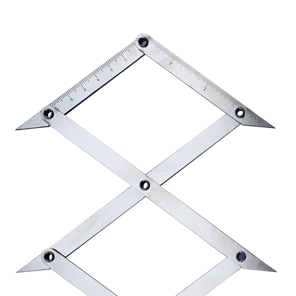 Yousheng 4-Point Center Finder Equal Spacing Layout Tool Sturdy Construction User-Friendly Design Precise Center Finding Tool for Welding Woodworking