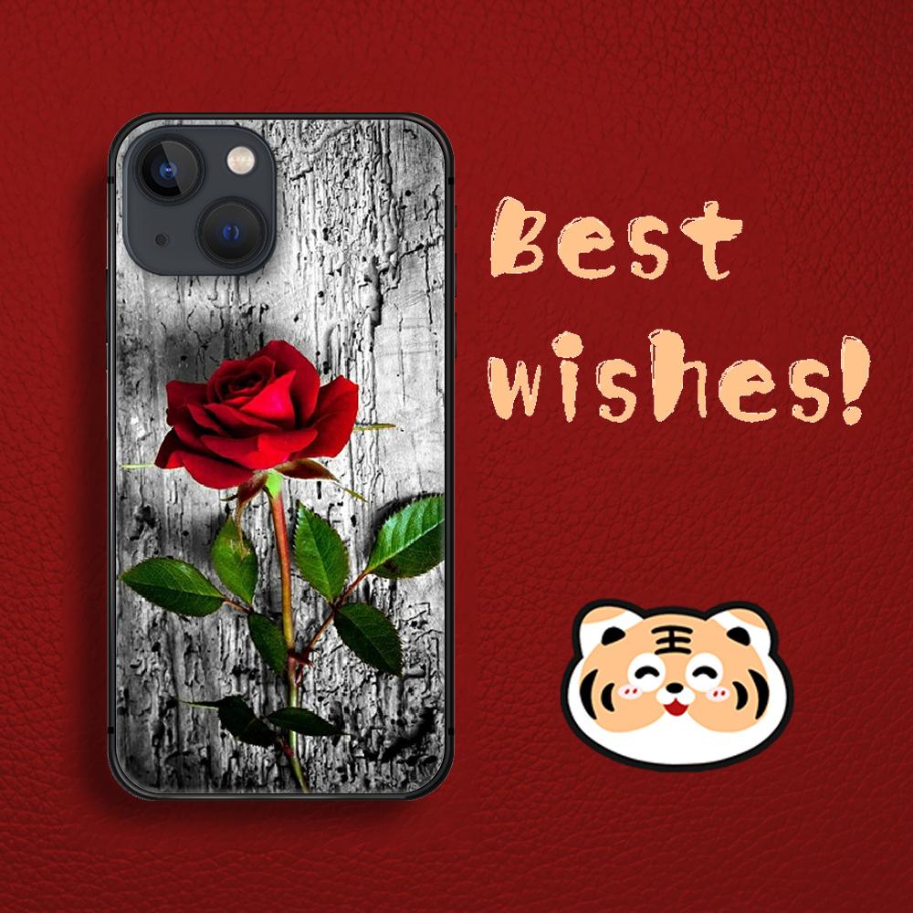 Rose Fashion Art Rote Handyhülle Für iPhone Samsung Galaxy Redmi Xiaomi Note S A 16 15 14 13 12 11 20 21 22 23 53 54 Pro Plus Ultra Silikonhülle