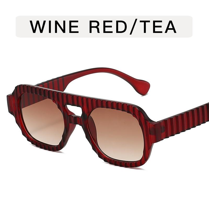 Vintage Stylish Sun Glasses for Women Double Bridge Anti-glare Sunglasses Women European American Style Men’s Sunglass