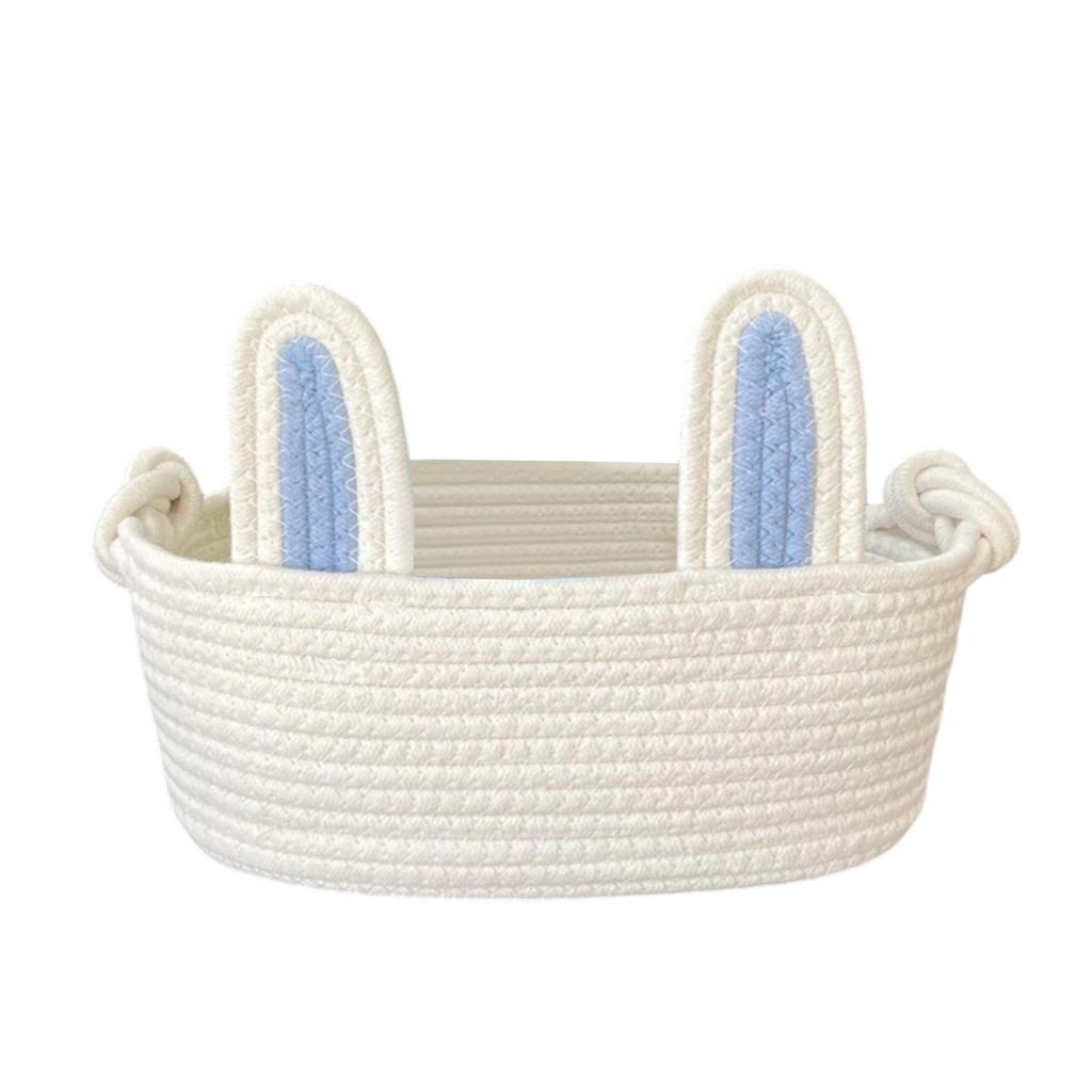 Easter Basket For Eggs Hunting Baby's Easter Basket, Colorful Cute Bunny Woven Gifts For Baby Kids Rooms Organizer