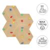 Climbing Wall Cube 1 Wood - Coloured Grips
