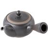 Tokoname Ware Black Ceramic for Gyokuro and Kabusecha Made In TK037 Teapot, Morimasa, Glaze, 360ml, Mesh, Teas, Japan, Boxed.