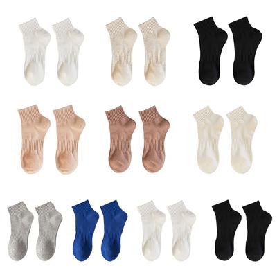 10 Paar Damen Baumwollsocken Herbst Atmungsaktiv Weich Sport Damen Antibakterielle Socken