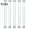 Twist Prevention Plant Support Stake 10Pcs Stakes Slot Design Easy to Use Versatile Application Indoor Heavy Rain Flower Stand Outdoor Single