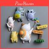 Back Cats Creative View Magnetic Refrigerator Decor For Home And Office Decor