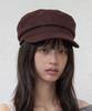 Eondeokeonteulolseutyudio Four Seasons Cotton Bellboy Cap Mariner / Seed Bio / Red Brown