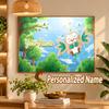 rowlet Custom Name Diamond Painting Personalized 5D Full Drill DIY Diamond Art Home Decor