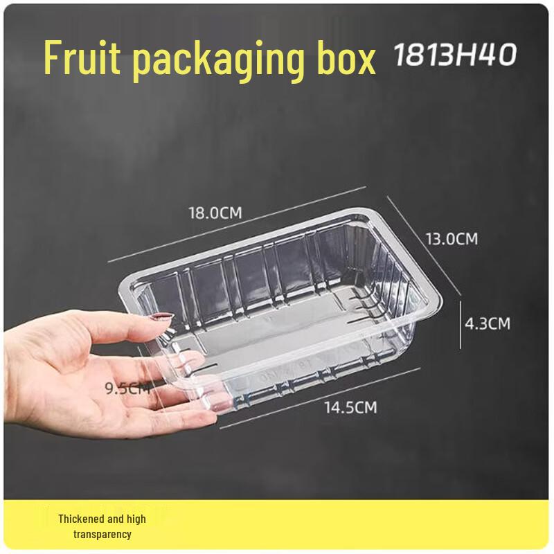 Clear Rectangular Food Trays