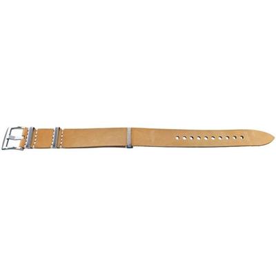 Watch Strap - MY-MONTRE - Smooth Calfskin - Light Brown - 22mm - Oil-treated Water-resistant
