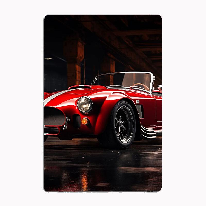 Shelby GT350 Boss Mustang Classic Cobra Racing Car Metal Poster Sign Club Mural Wall Art Plaque Tin Room Decoration Home Decor