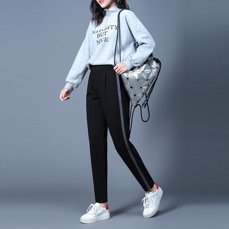 Trollman Women's Casual Side-Stripe Sweatpants