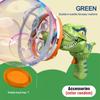 Automatic Dinosaur Bubble Gun Electric Soap Bubble Blowing Hand-Held Fan Soap Machine Outdoor Kid Toy Children Birthday Gift