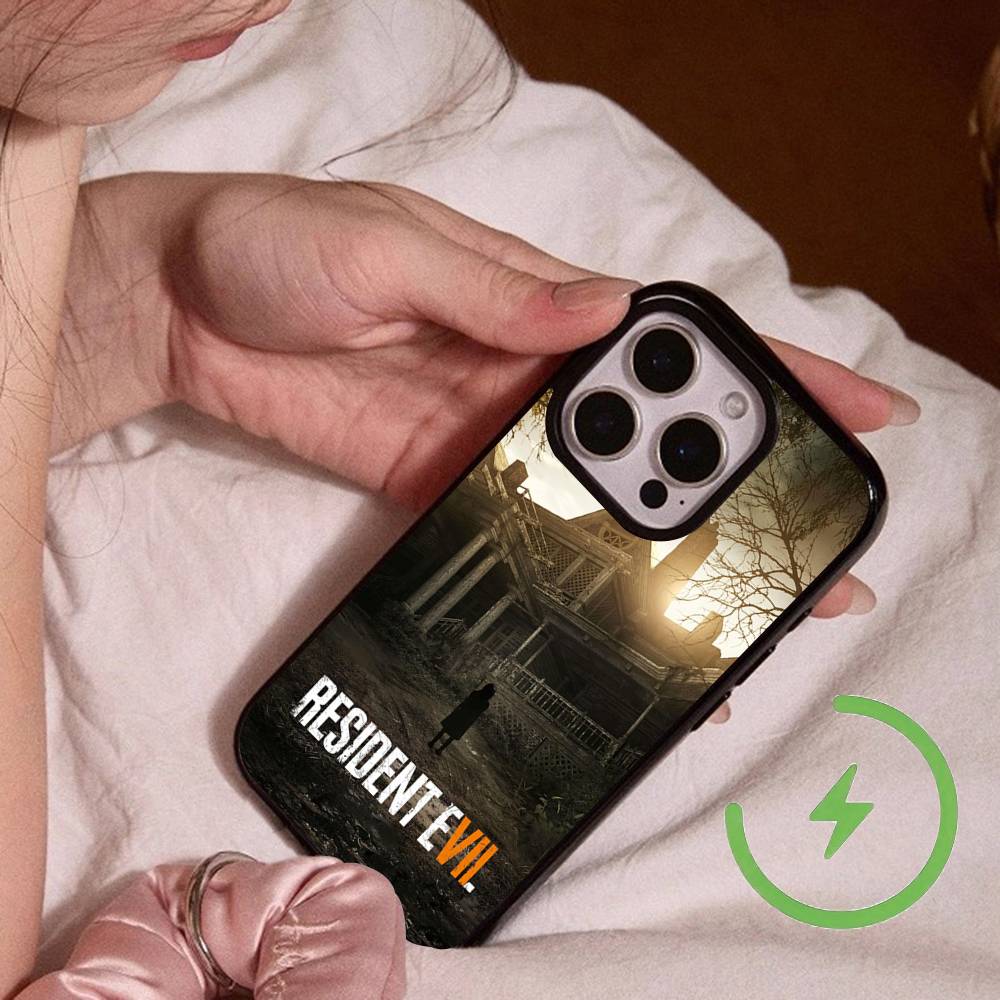 Game R-Resident-es Evil-es Magnetic Charging Cover Phone Case For IPhone 17 16 14 13 12 11 15 Pro Max For Magsafe Wireless