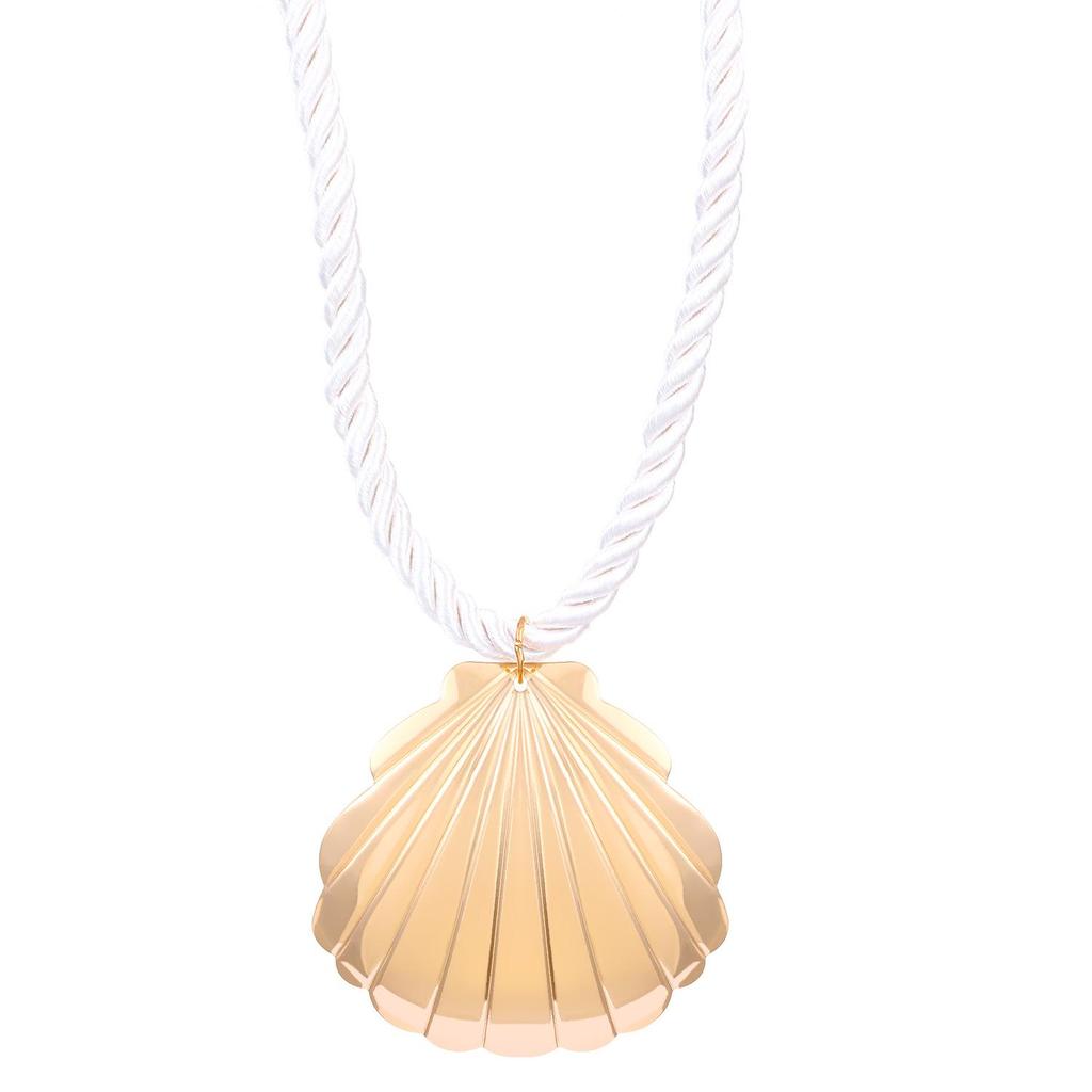 Bohemian Beach Style Conch Earrings & Necklace Set - Exaggerated Holiday Fashion Jewelry for Women
