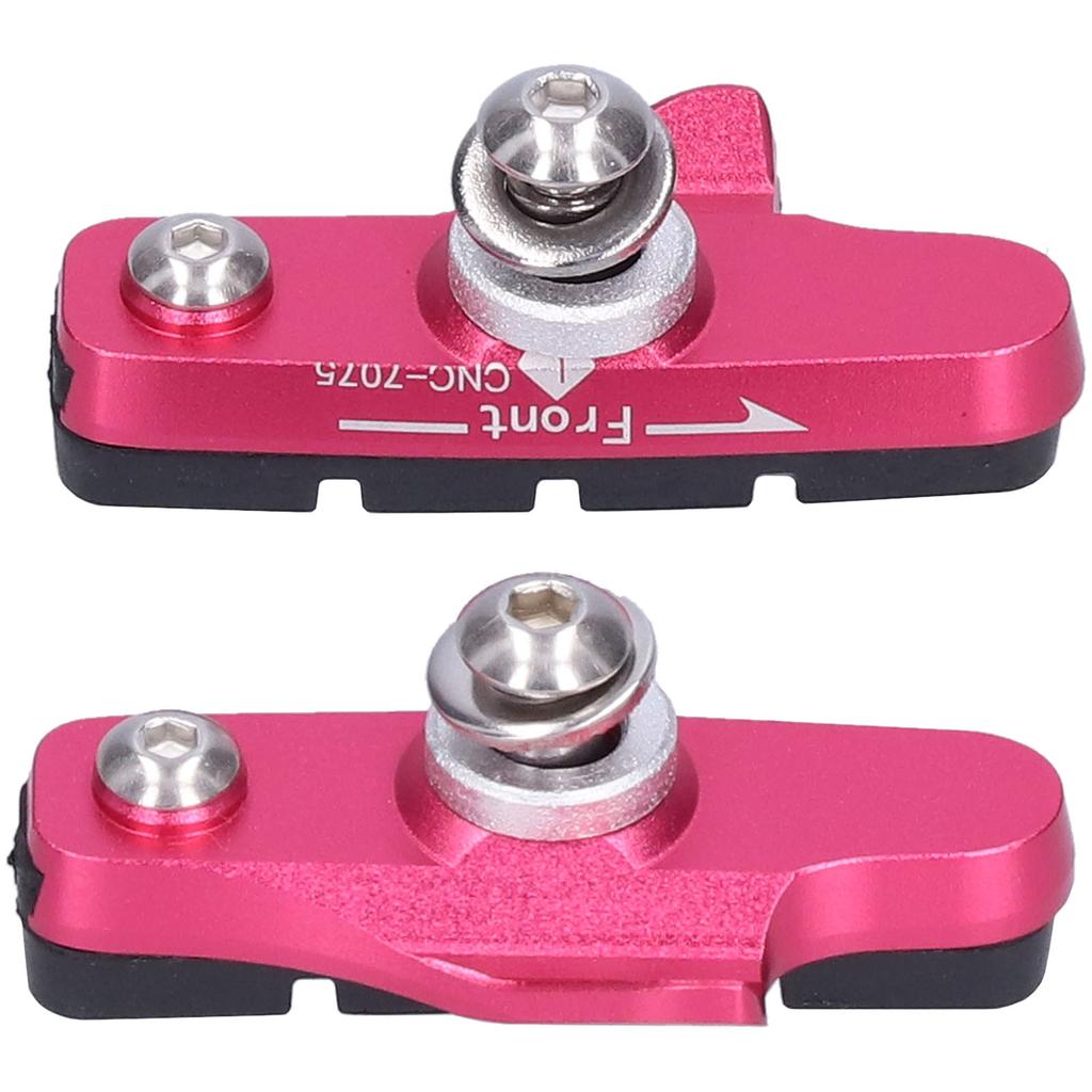 ZTTO Road Bike Brakes Pads Bicycle CBrake NoNoise NoSkid Rubber Blocks Replacement(Red )