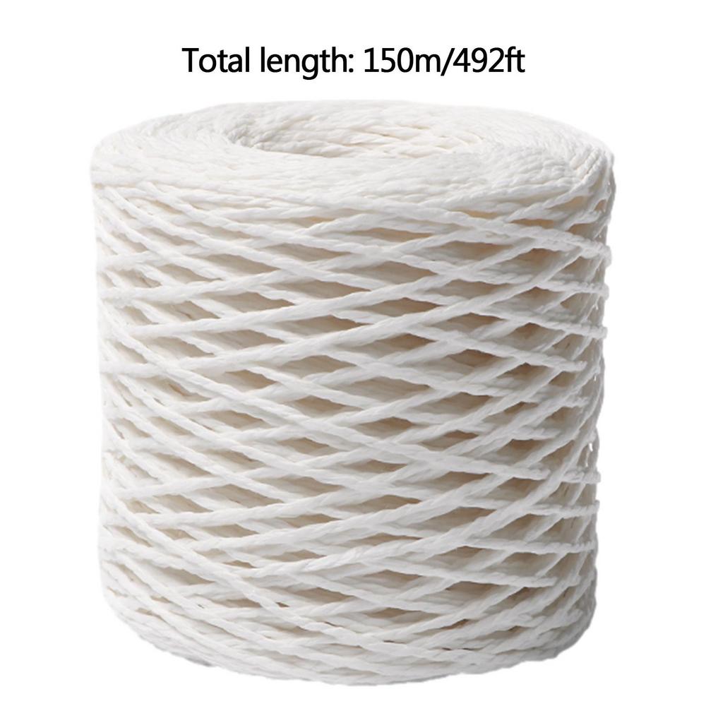 Raffia For Crafts Natural Raffia Yarn For Wrapping Knit Wire Natural Color Matte Texture Raffia Paper Ribbons For Hat DIY Decor