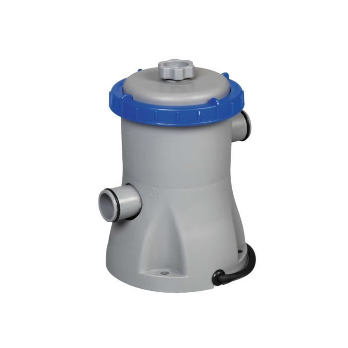 Pompe à cartouche filtrante - BESTWAY - Flowclear - Débit 1249 L/h - Pour piscines 1100-8300 L - 16 W