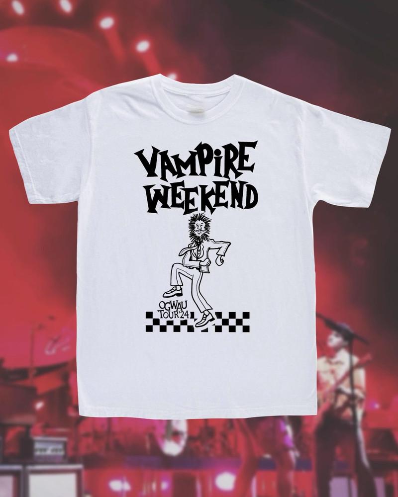 Vampire Weekend OGWAU T-Shirt - Only God Was Above Us Tour 2024 BO745 Unisex T-Shirt L