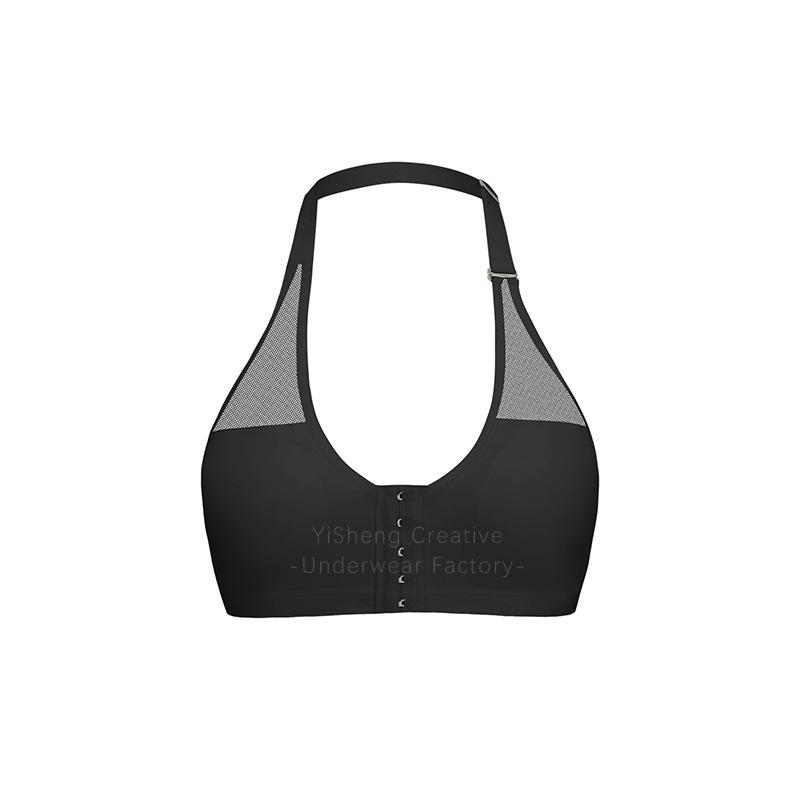 Breathable Halter Neck Sports Bra For Yoga Women No Underwire
