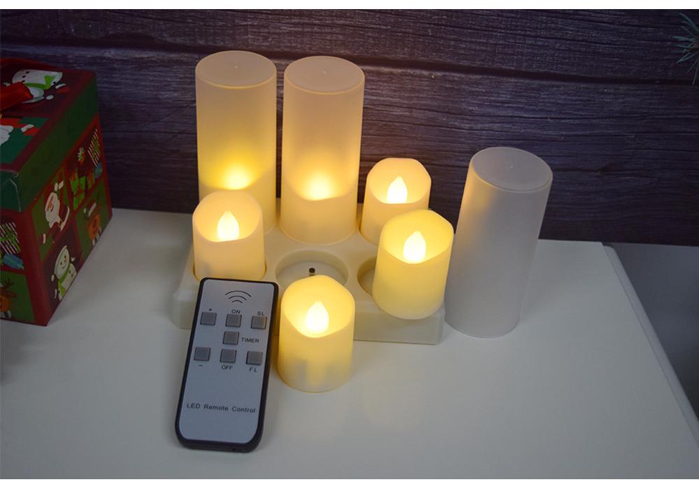 Remote-Control USB Candle Lamp with Timer – Ideal for Birthdays, Weddings, and Festive Decor