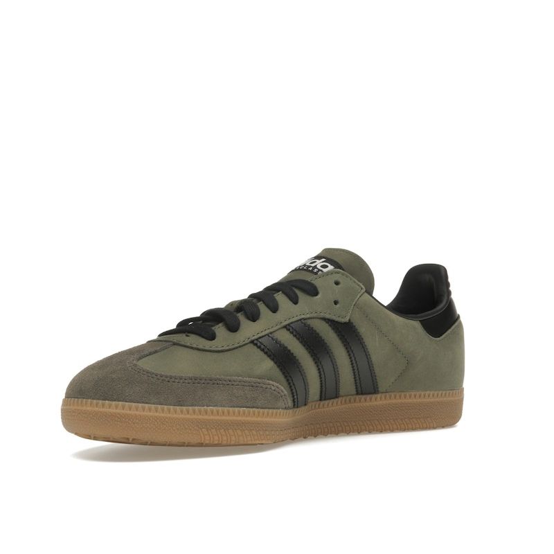 Adidas Unisex tenisky Samba OG Base Green Black, jádro-černá, hnědá-pouštní, IE9163