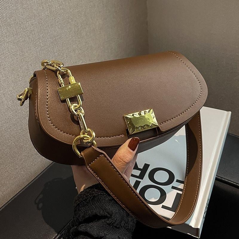 Fashionable Small Shoulder Crossbody Bag For Women In Classic Black And Coffee Colors For Spring Summer 2023