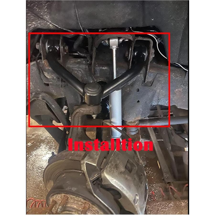 Front Upper Control Arms Tubular Suspension Leveling Kit for 24 Lift Application on 20112019 Chevrolet Silverado GMC Sierra 250
