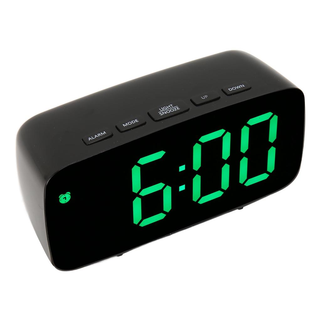 Mirror Clock Large Display Digital Alarm Clock LED Electronic Clock for Bedside Desktop Room