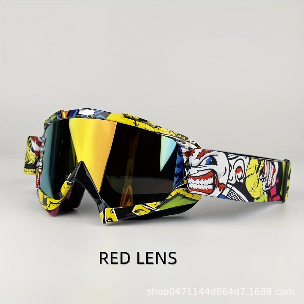 Goggles Riding Glasses Outdoor Motorcycle Off-Road Goggles ATV Men's and Women's Mountain Bike Bike Windshield Lenses