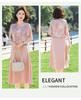 Elegant Summer Outfit: Chinese Style Two-Piece Dress Set for Mother's Day - Ideal for Middle-Aged and Elderly Women
