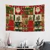 Christmas Knit Heart Pattern Tapestry Bedroom Decoration Wall Hanging Blanket Tapestry Cool Stuff For Room
