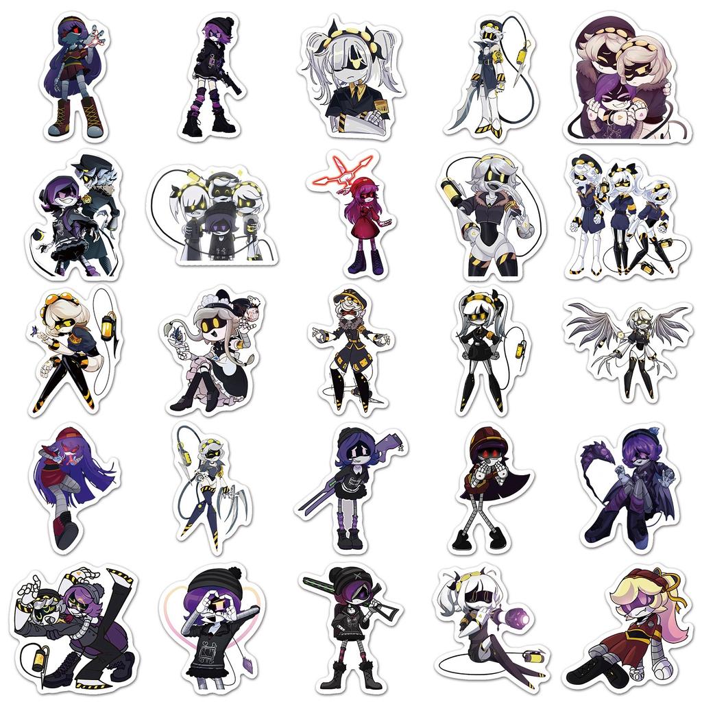 50Pcs Funny Murder Drones Anime Cartoon Stickers DIY Phone Skateboard Fridge Guitar Laptop Waterproof Graffiti Toys