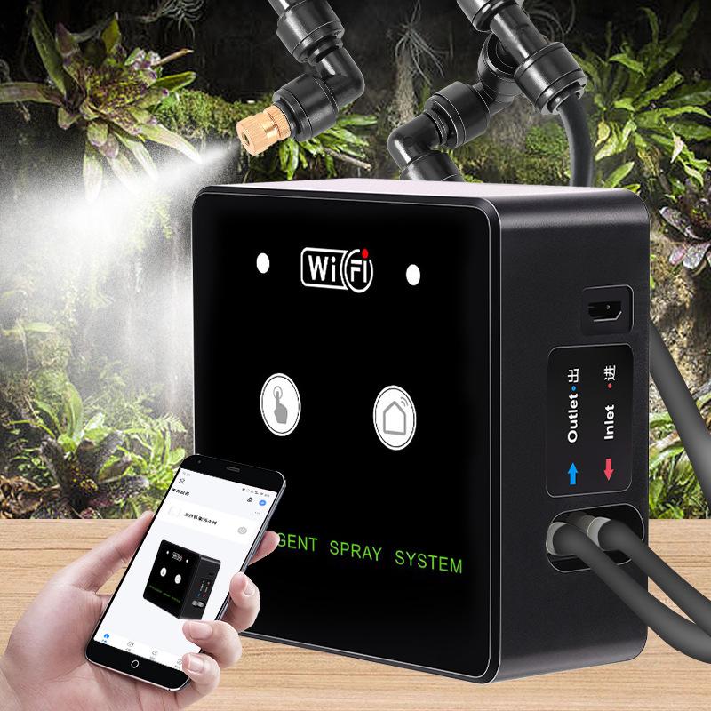 WiFi Enabled Rainforest Mist Sprayer Automatic Spray Timing System for Garden Greenhouse Reptile Care