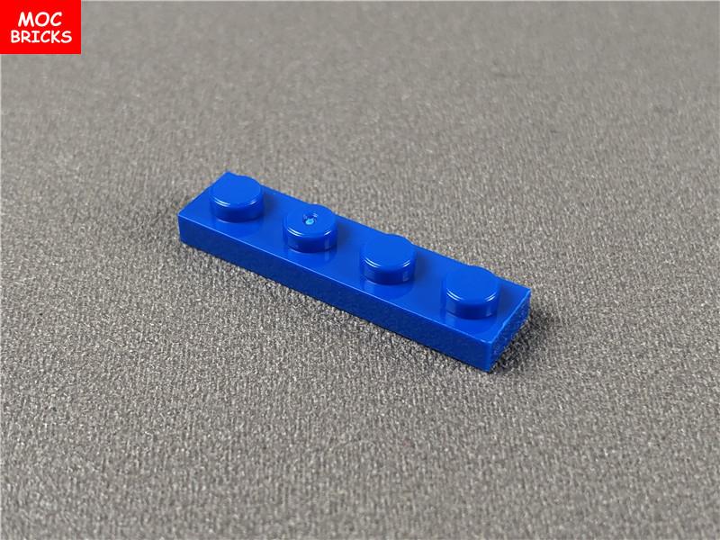 

Non-Toxic 100Pcs/Lot Moc Bricks Plate 1X4 3710 Diy Assembled Particles Building Blocks Educational Figures Kids Toys
