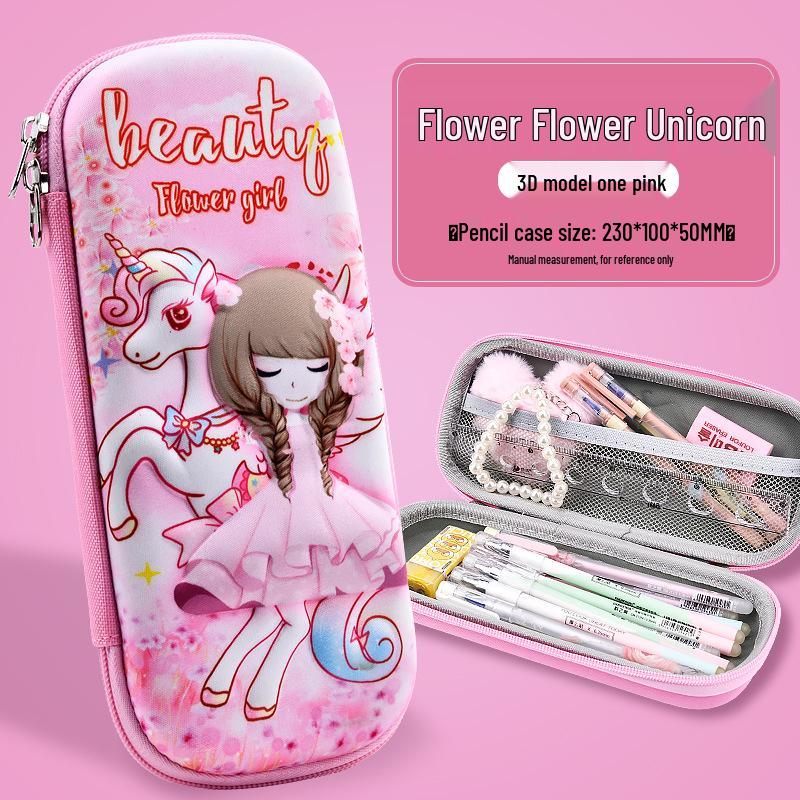 

Korean Style 3D Cartoon EVA Pencil Case for Elementary Students - Large Capacity for Boys & Girls