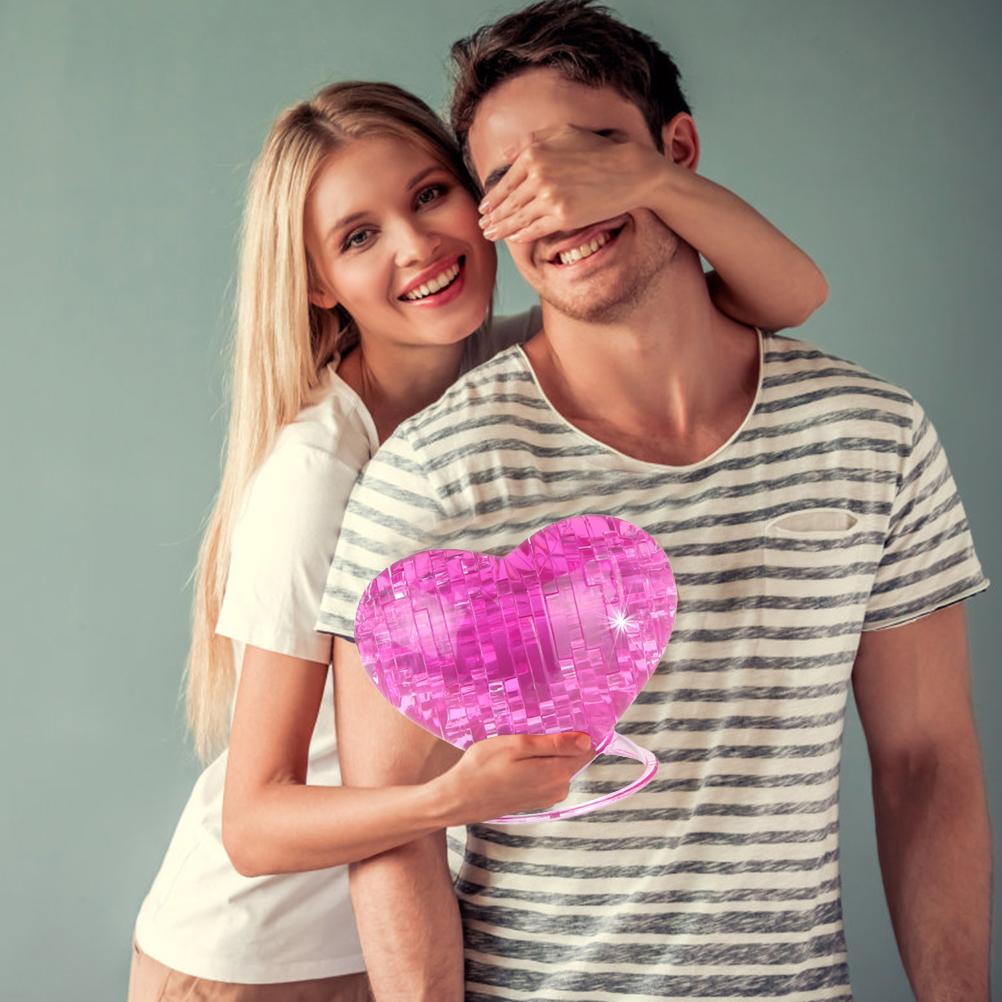 3D heart shaped crystal puzzle educational toy