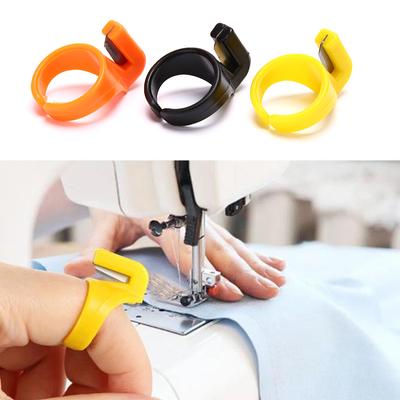 1Pcs Plastic Thimble Sewing Ring Thread Cutter Finger Knife Sewing Craft Diy Tool