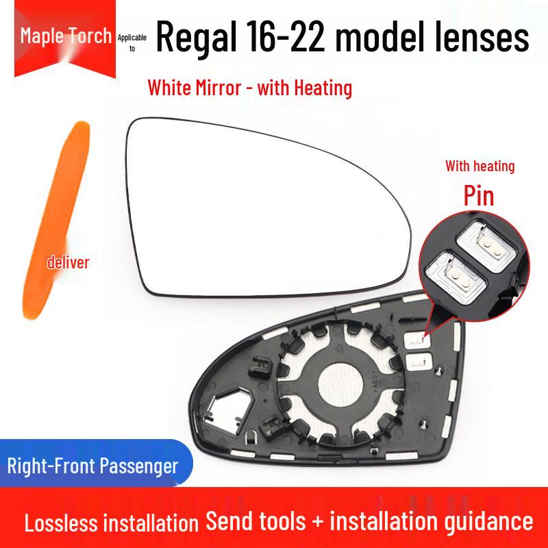 

Compatible Rearview Mirror Shell for 2016-2022 Buick LaCrosse: Reversing Turn Signal Exterior Mirror Lens & Frame