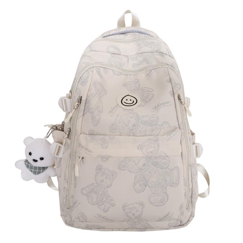 New schoolbag, large capacity and high capacity, backpack for junior high school students, simple casual backpack for primary school students