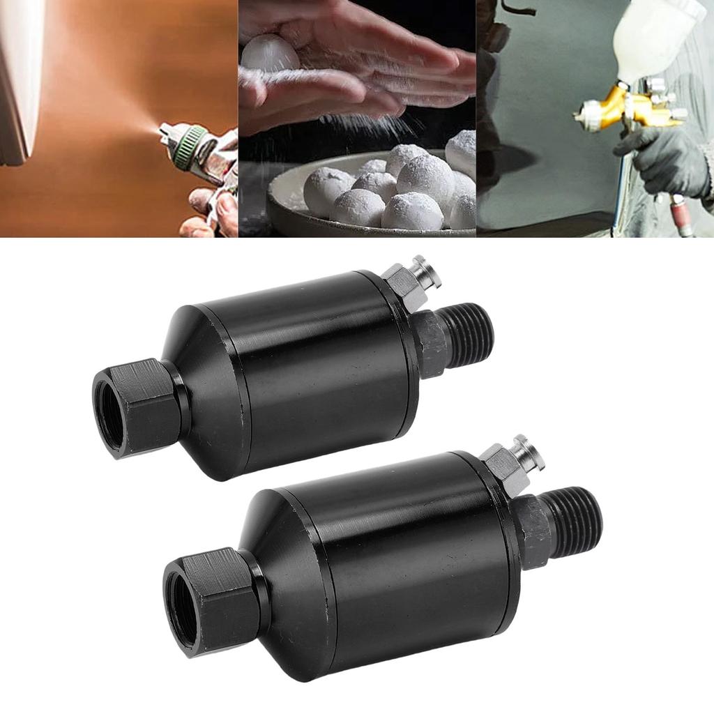 2 Pcs Paint Filter 1Celsius4in NPT Inlet Outlet Aluminum Alloy Water Separator Filter