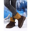 2025 Winter New Arrival Plus Size Warm Fashionable Color-Block Minimalist Slip-On Snow Boots