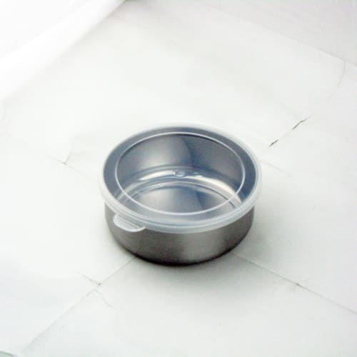 Nagao 10cm Round Stainless Steel Storage Container with Lid, Airtight, Stackable, Food Preparation Container, Made In Japan