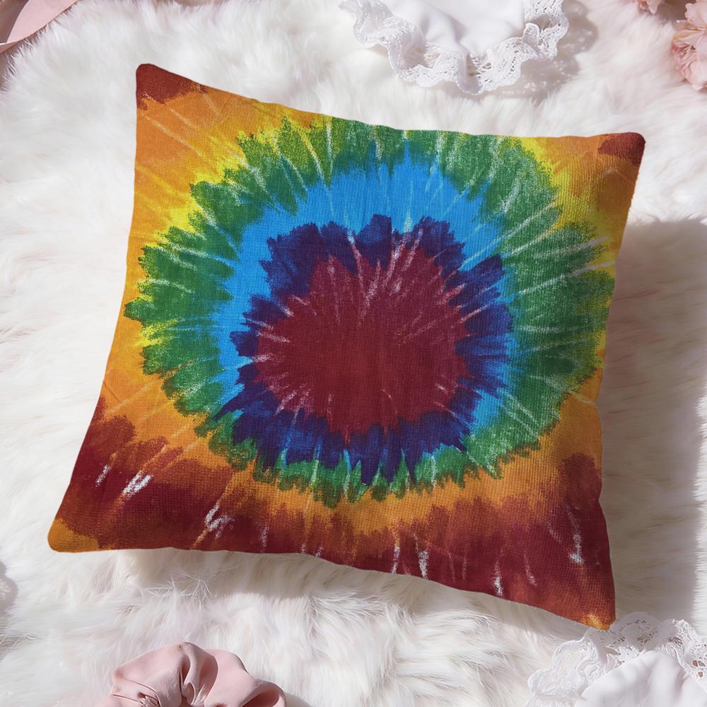 Tiedye Cushion Cover Premium Comfort Reversible Pillow Cove Two In One Design for Any Room  Car Interior